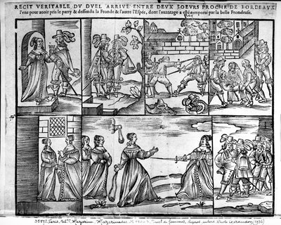 A Duel Between Two Sisters near Bordeaux, 1650 by French School